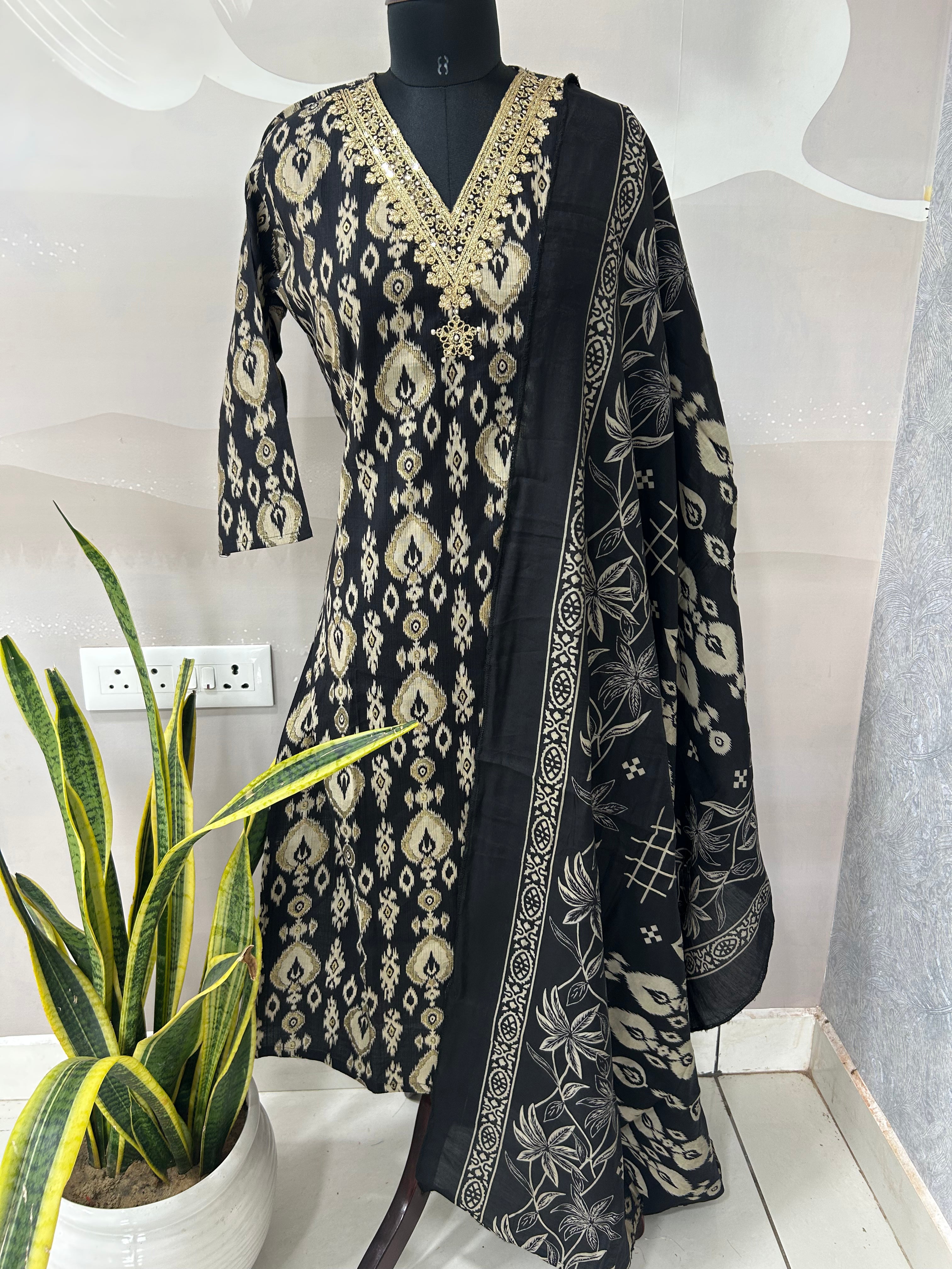 Rayon cotton 3-piece set