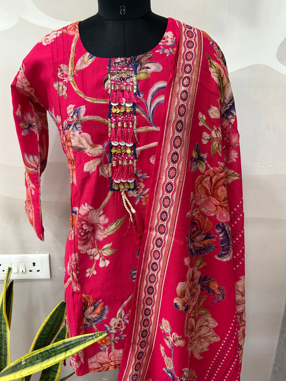 Beautiful rayon cotton 3-piece set