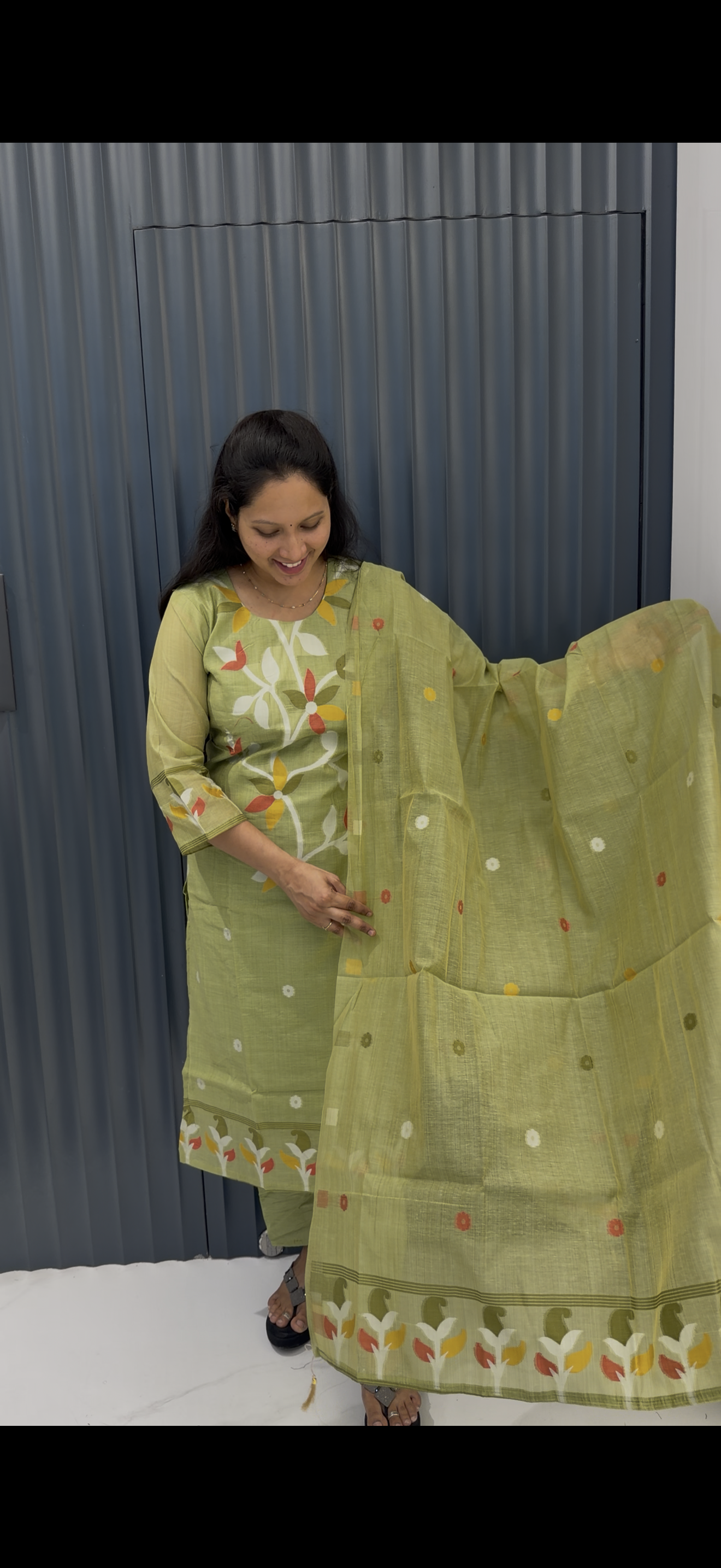 Jamdhani cotton 3-piece set