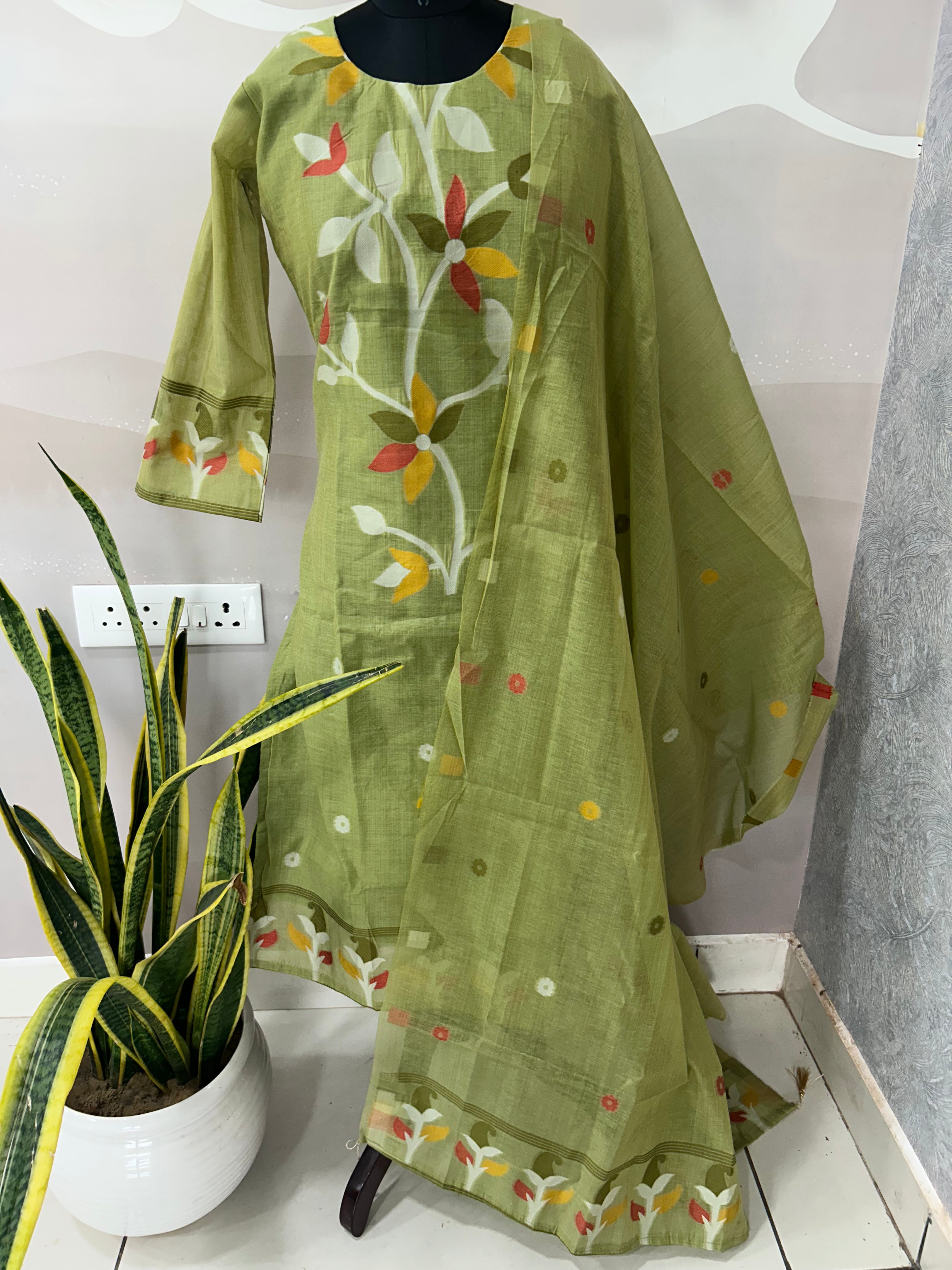 Jamdhani cotton 3-piece set