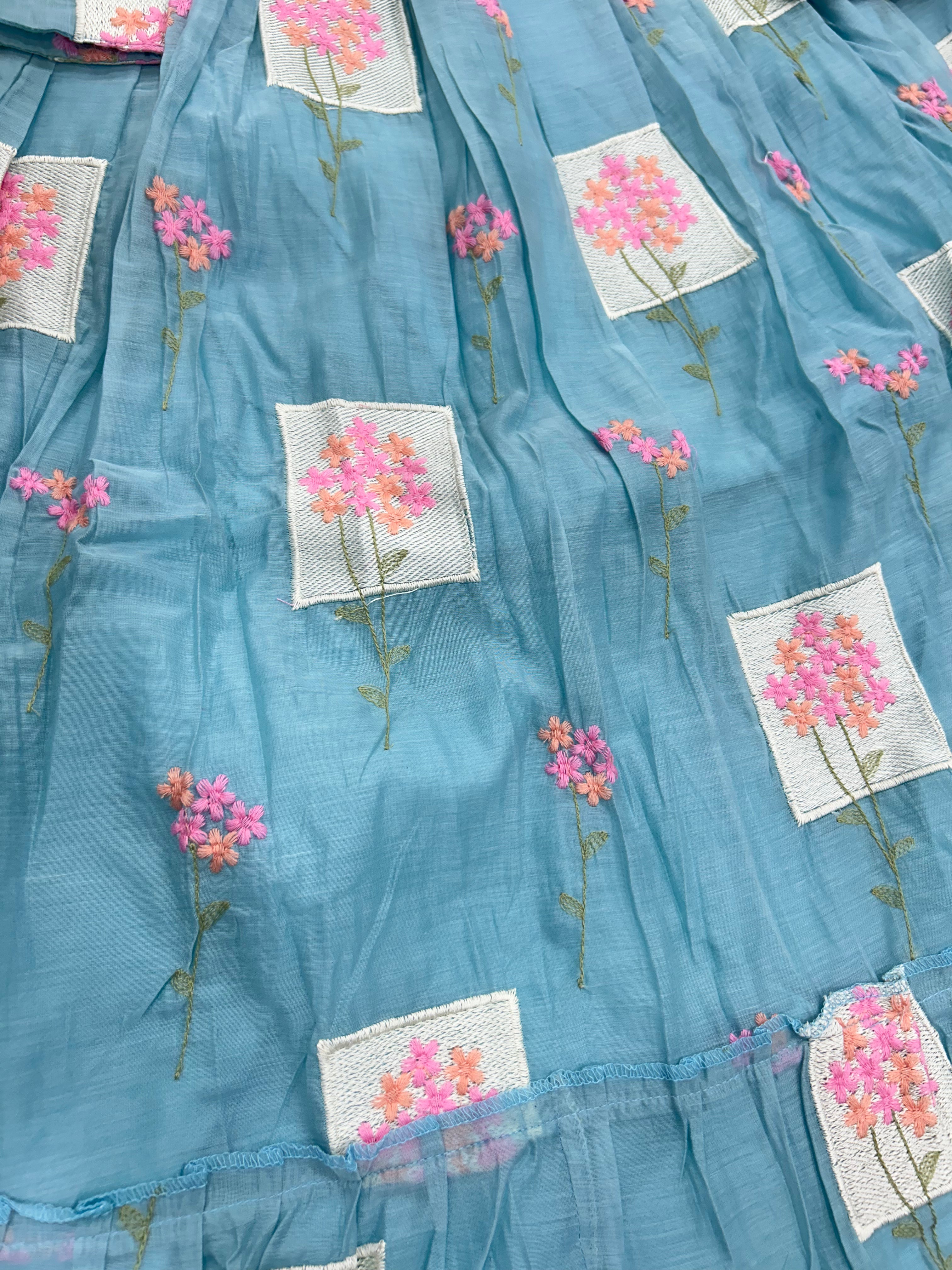 Mul chenderi A-line frock