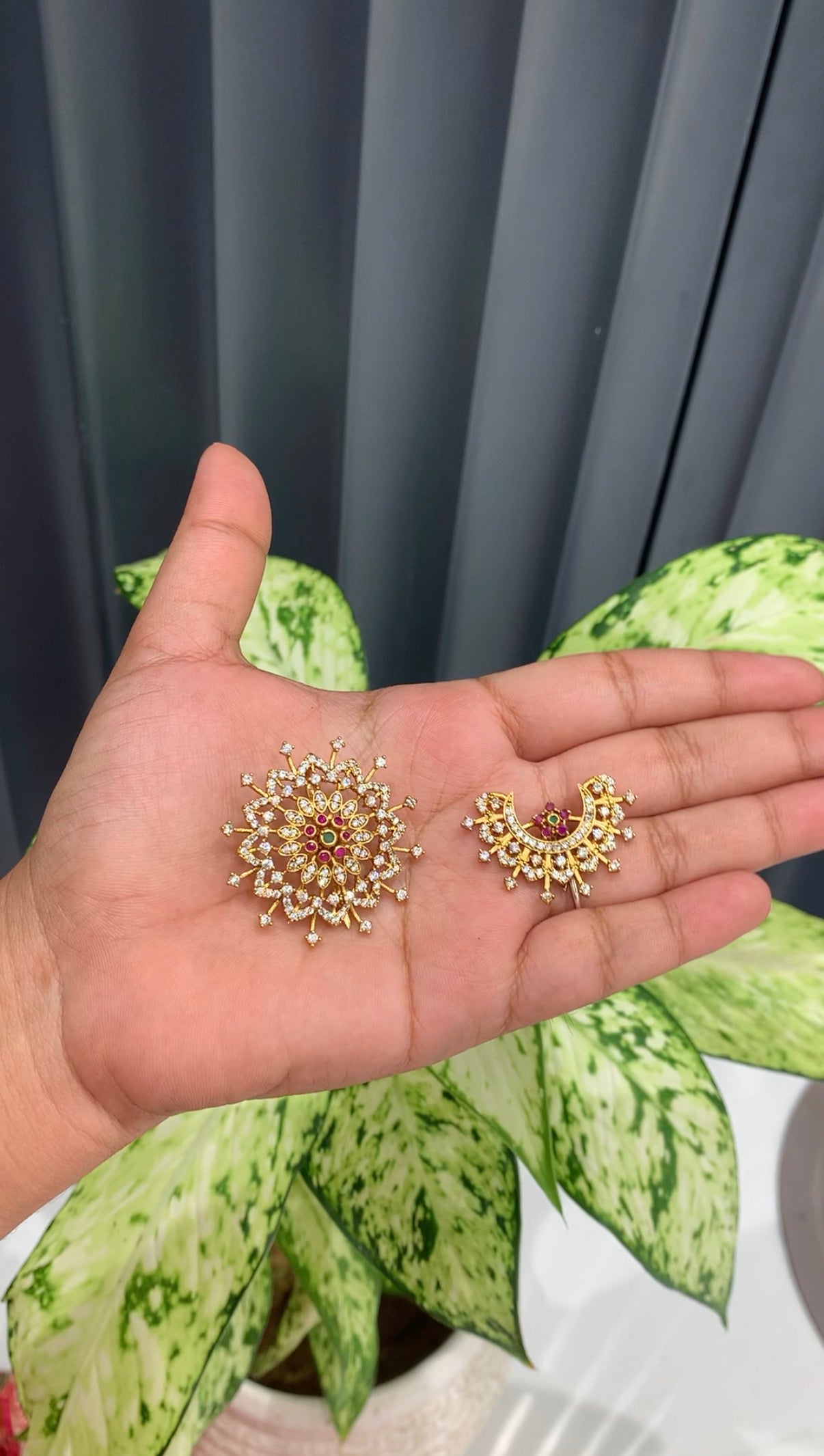 Beautiful sun & moon hair pins