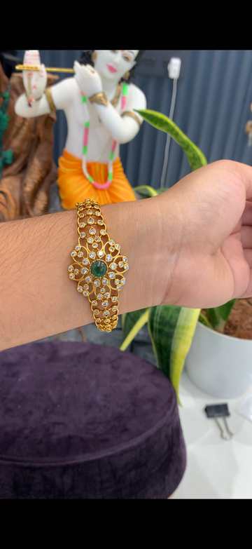 Beautiful uncut stone bracelet