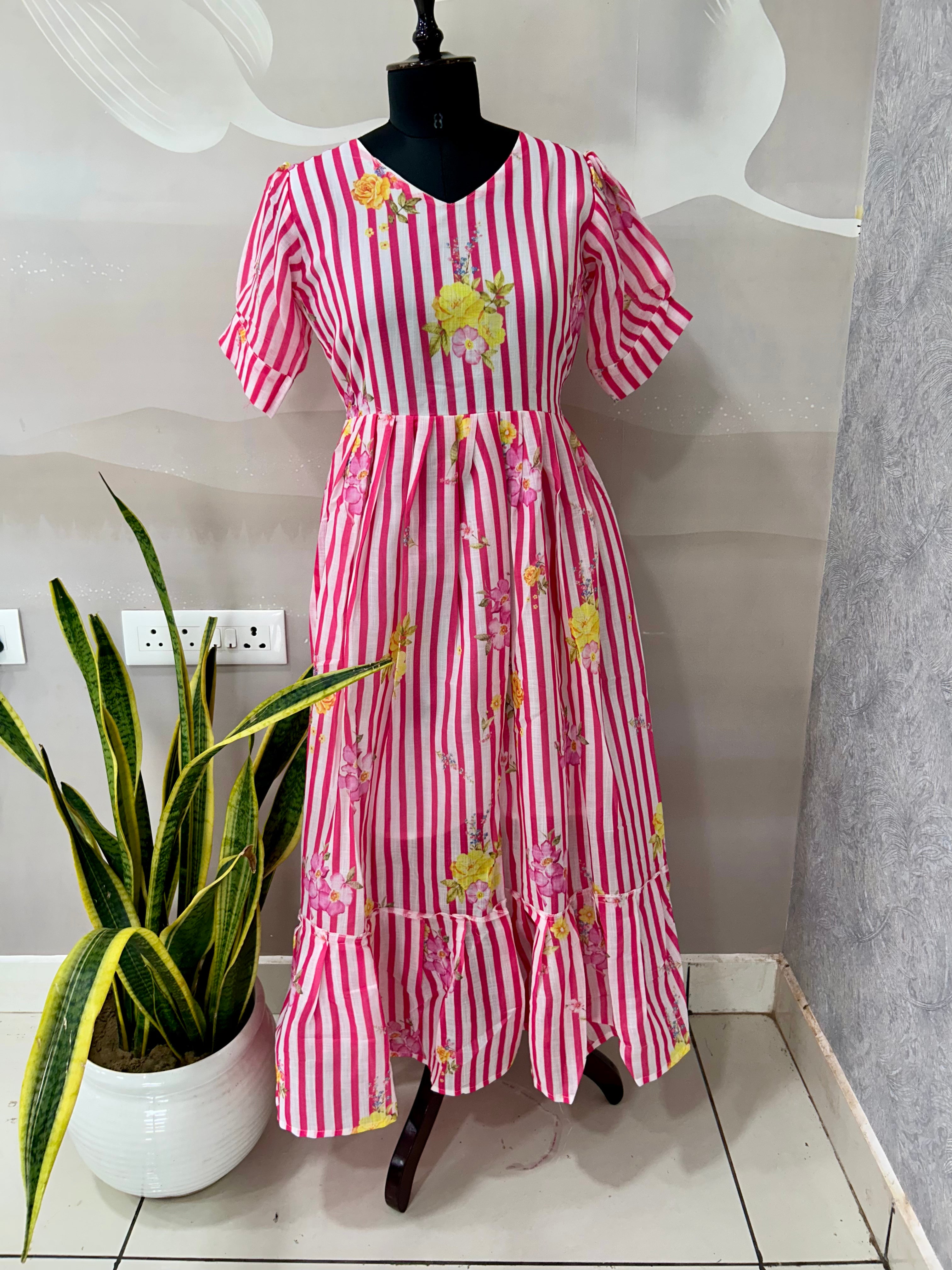 Beautiful lenin cotton frocks