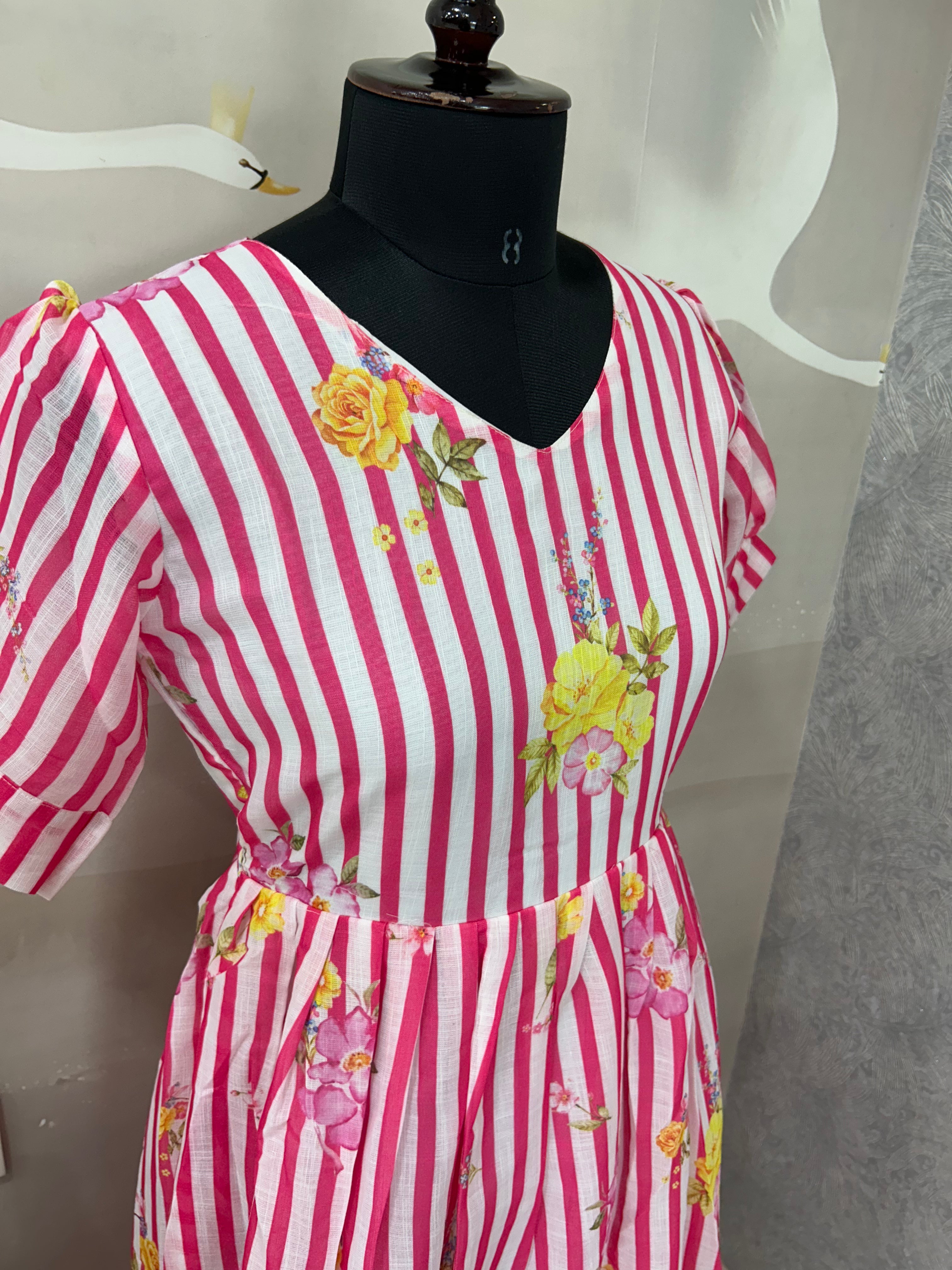 Beautiful lenin cotton frocks