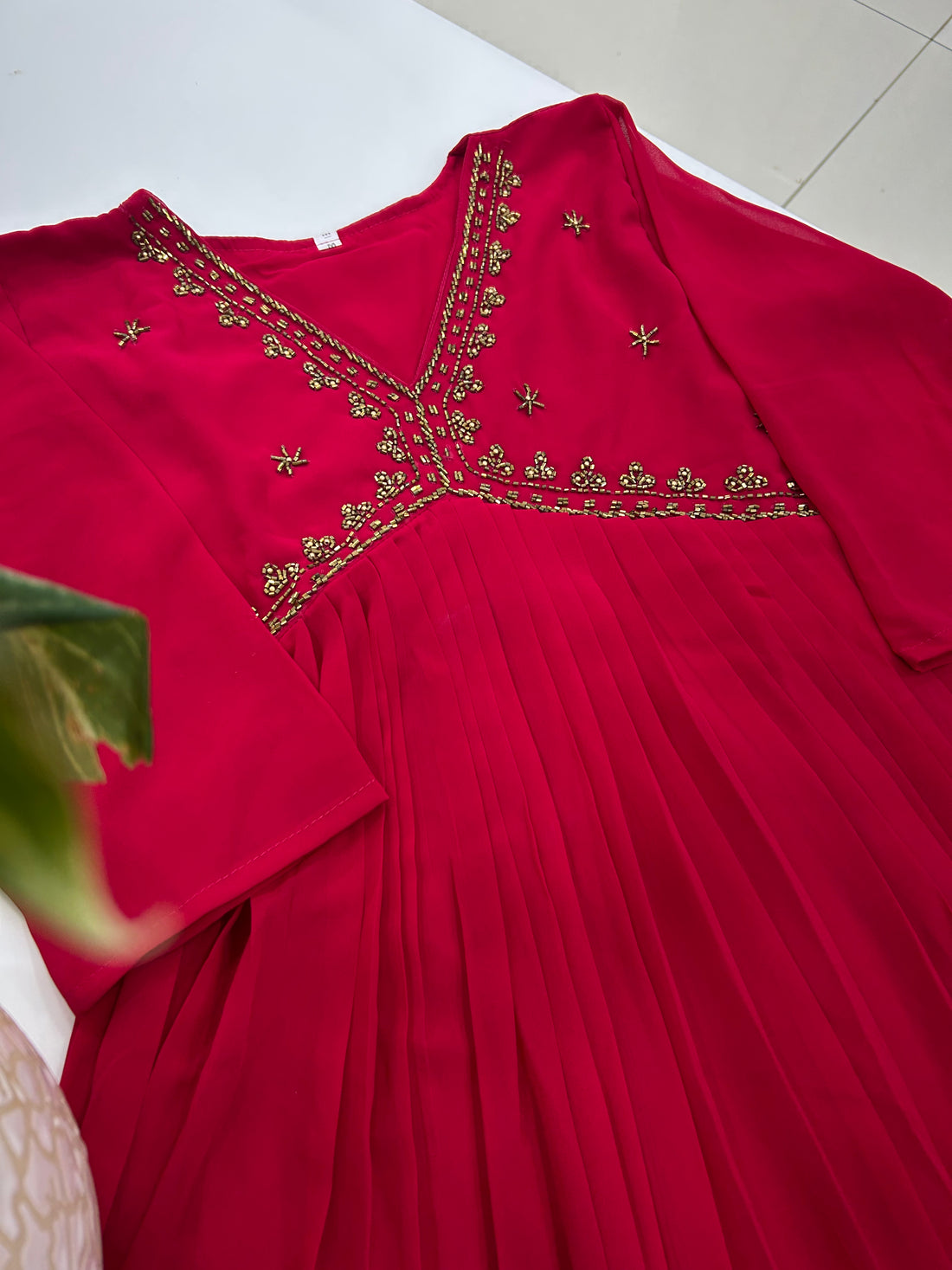 Beautiful aliya cut georgette frock