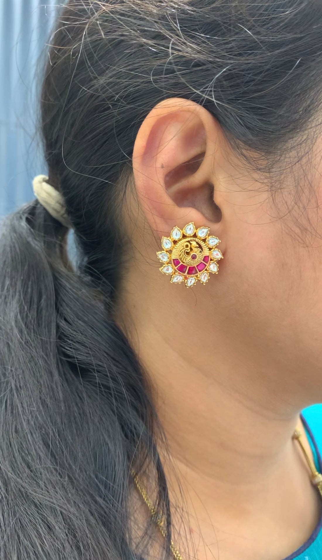 Beautiful Jadav studs with pushback