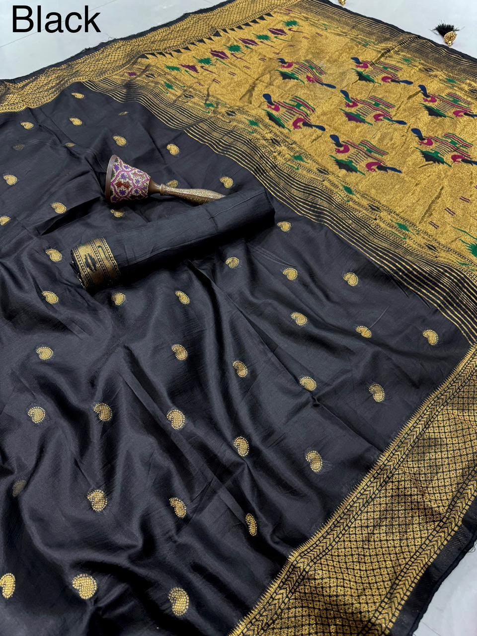 Soft viscos gajji silk saree