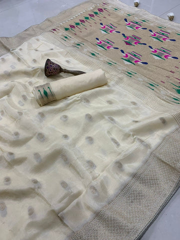 Soft viscos gajji silk saree