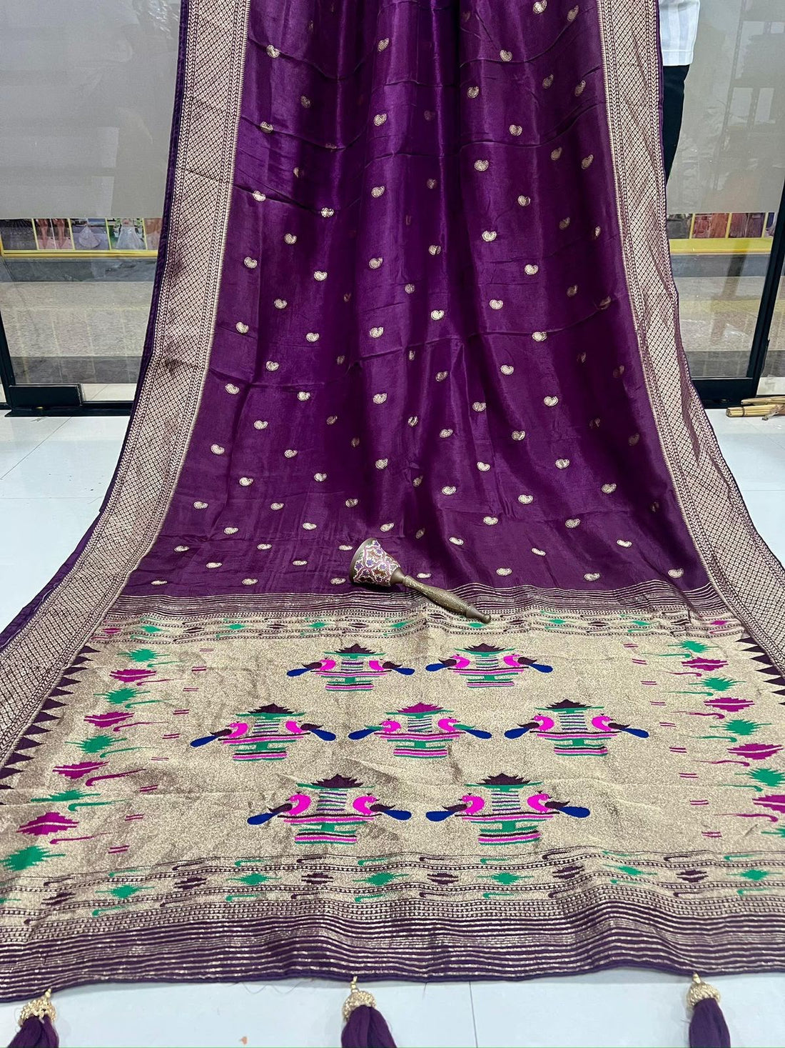 Soft viscos gajji silk saree