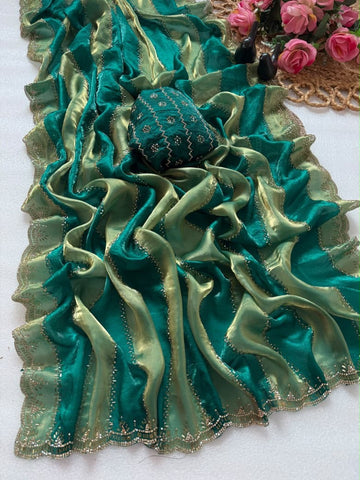 Space silk saree
