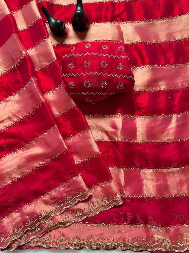 Space silk saree