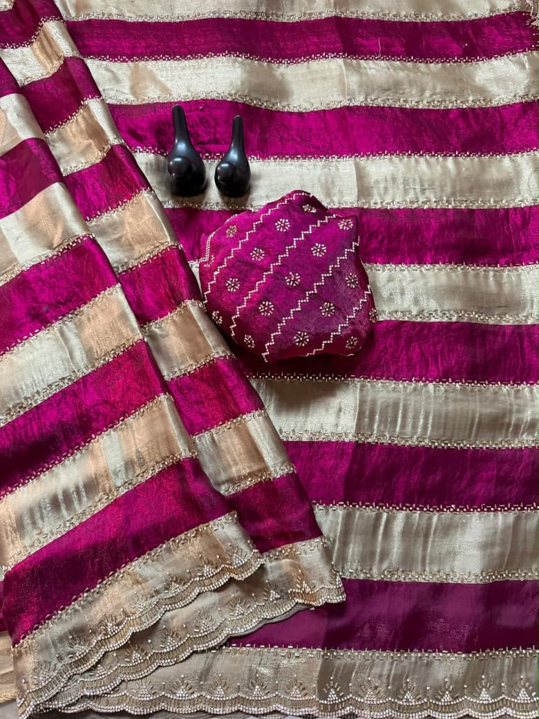 Space silk saree