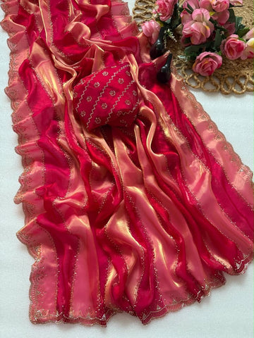 Space silk saree
