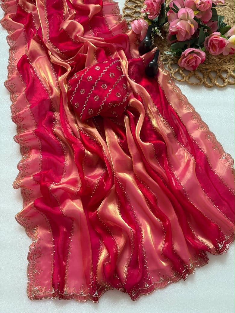 Space silk saree