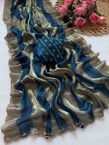 Space silk saree