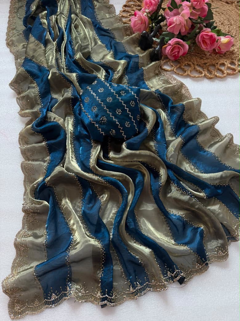 Space silk saree