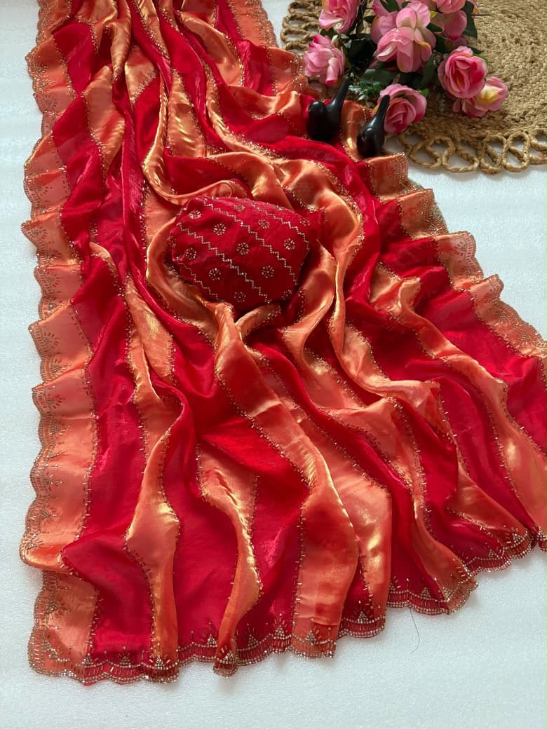 Space silk saree