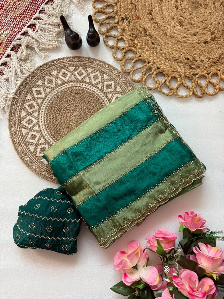 Space silk saree