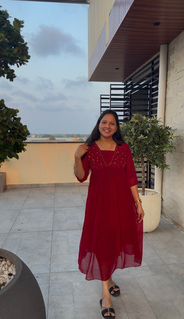 Beautiful georgette frock