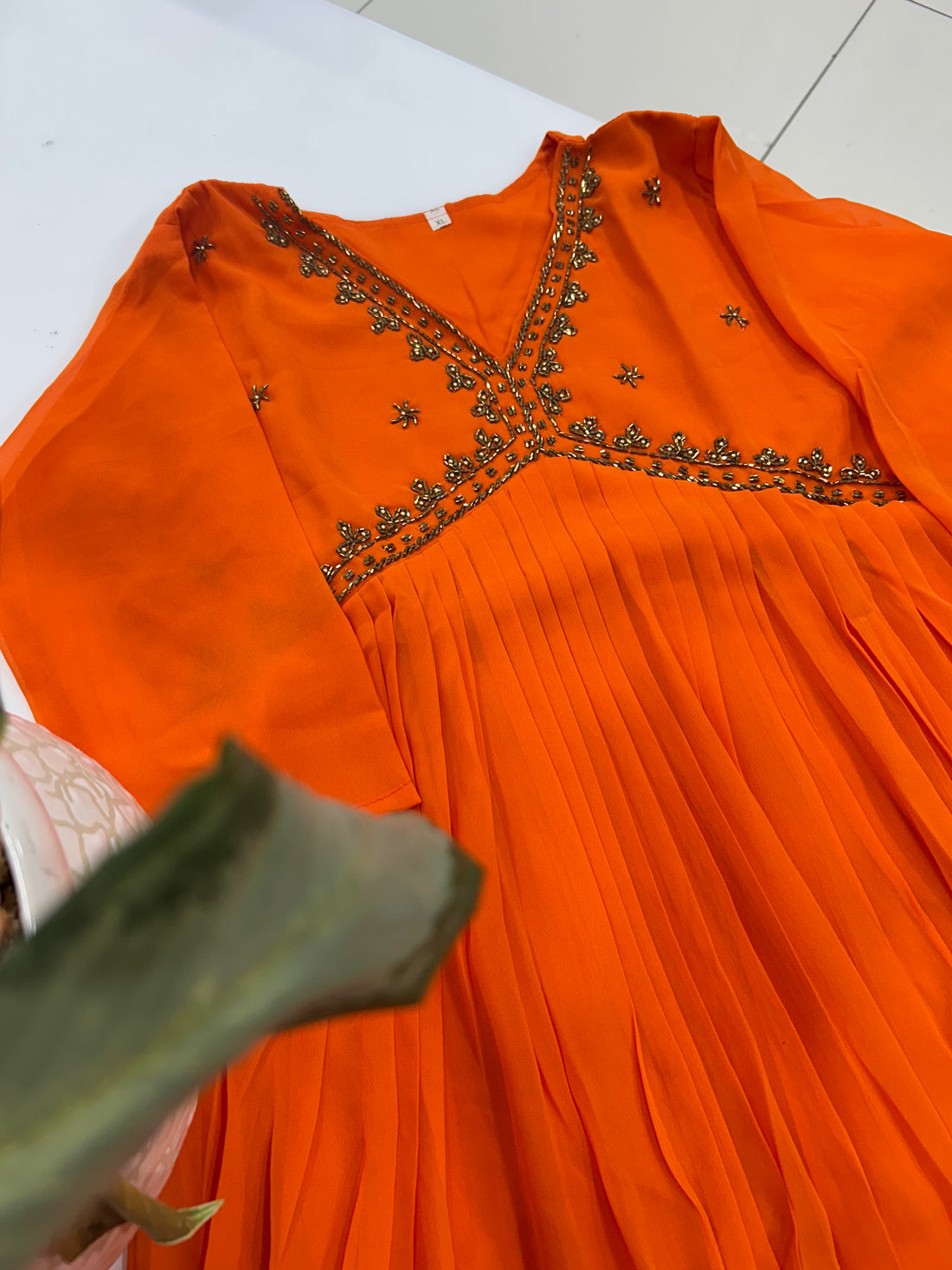 Beautiful aliya cut georgette frock