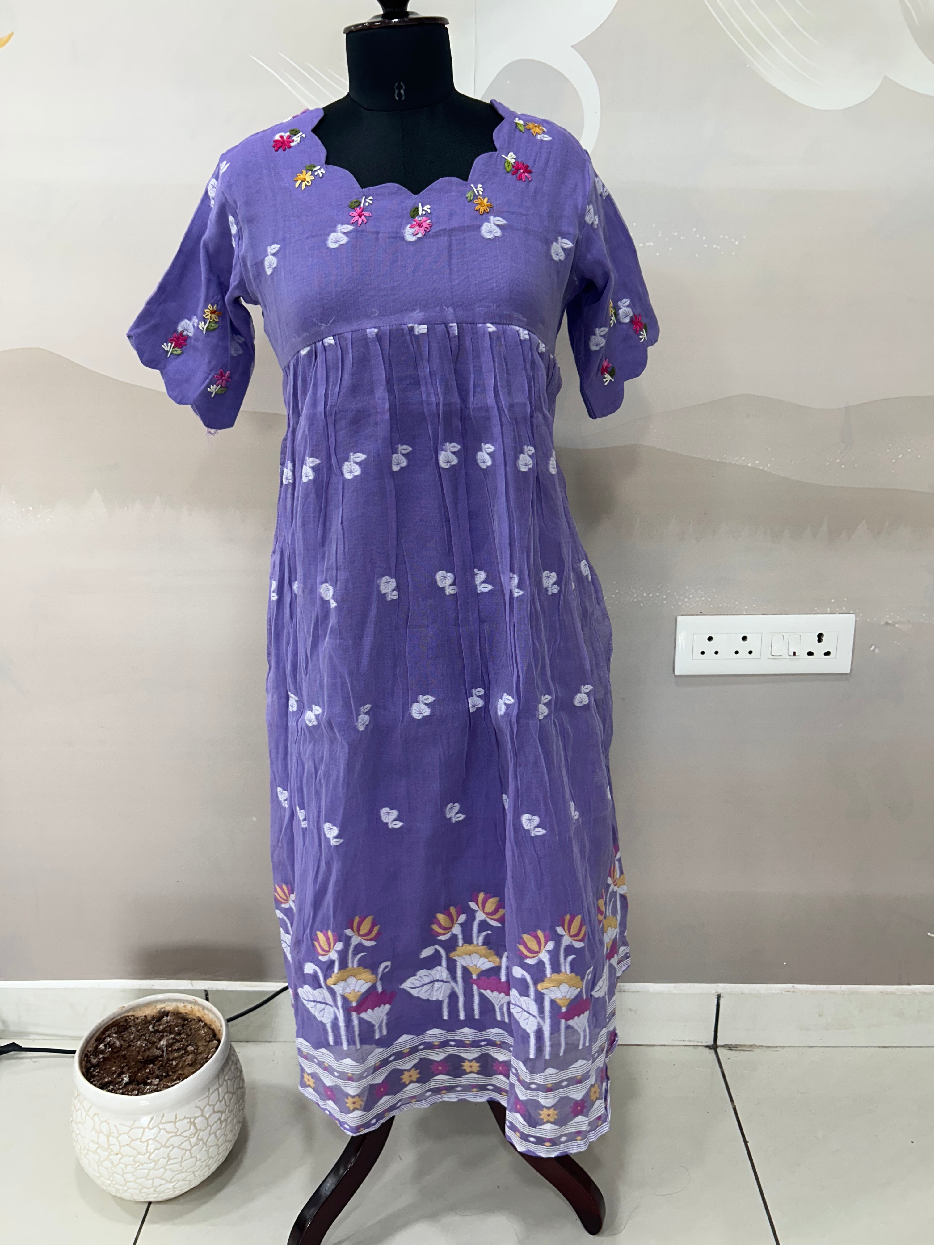 Beautiful mul cotton frock