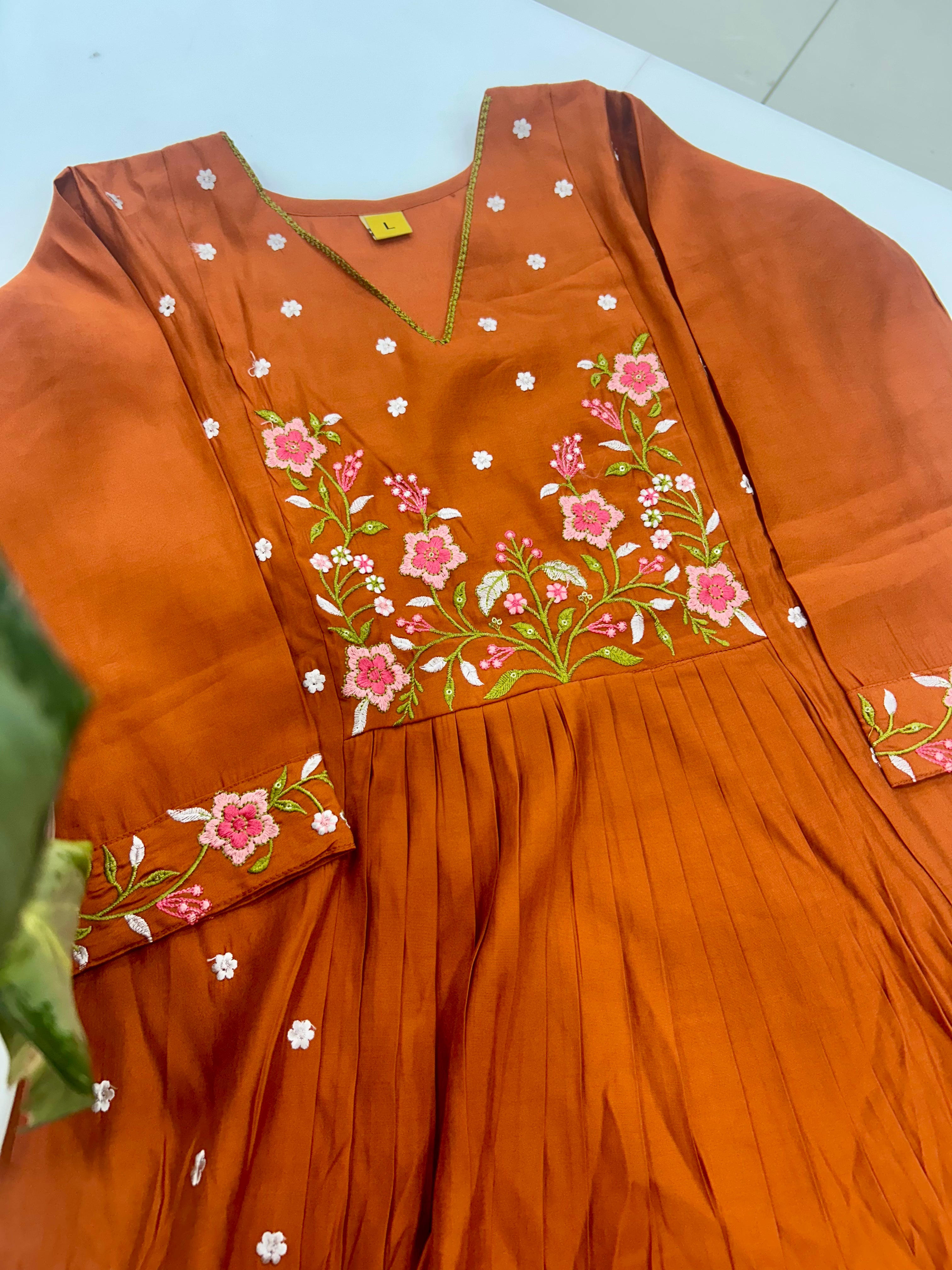 Mul chenderi A-line 3-piece set