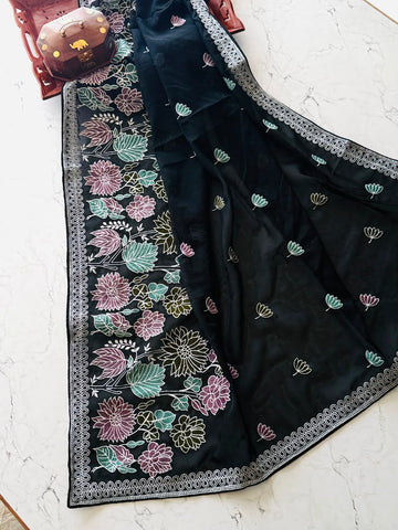 Soft tebby organza saree
