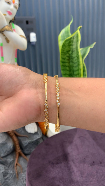 Beautiful white stone bangles