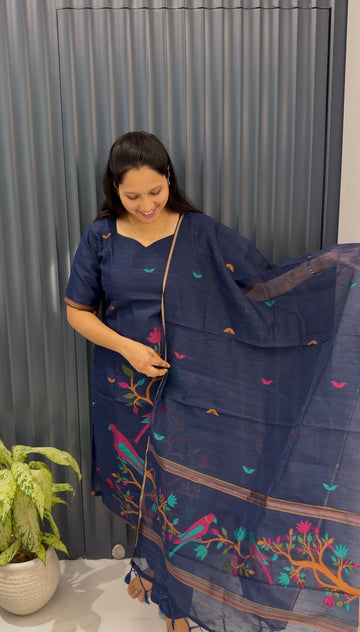 Muslin Jamdani 3-piece set