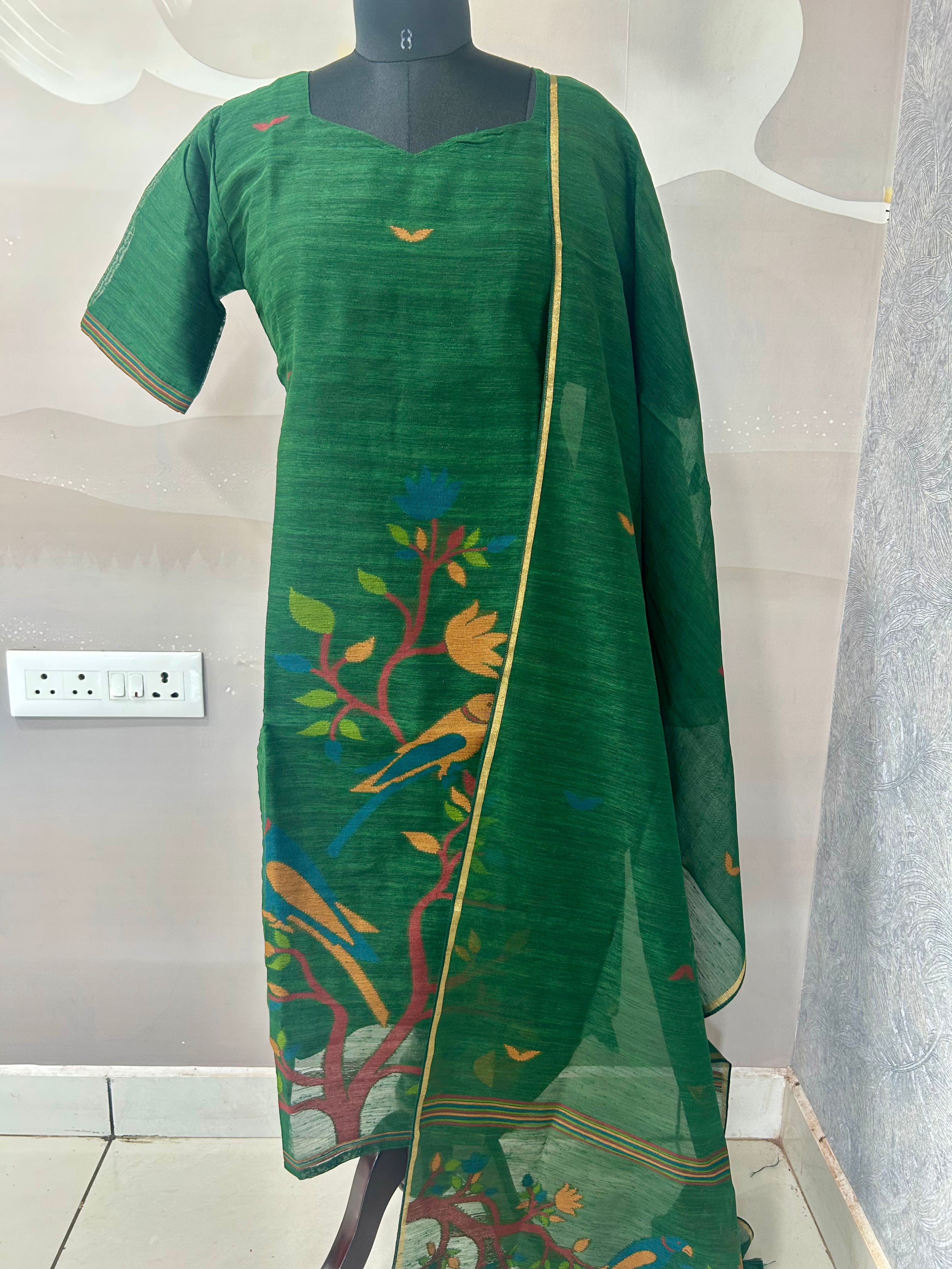 Muslin Jamdani 3-piece set