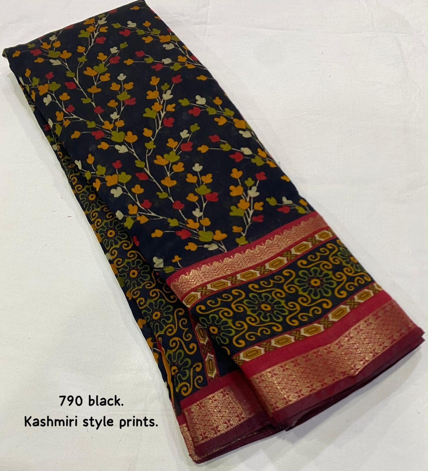 Soft cotton printed saree