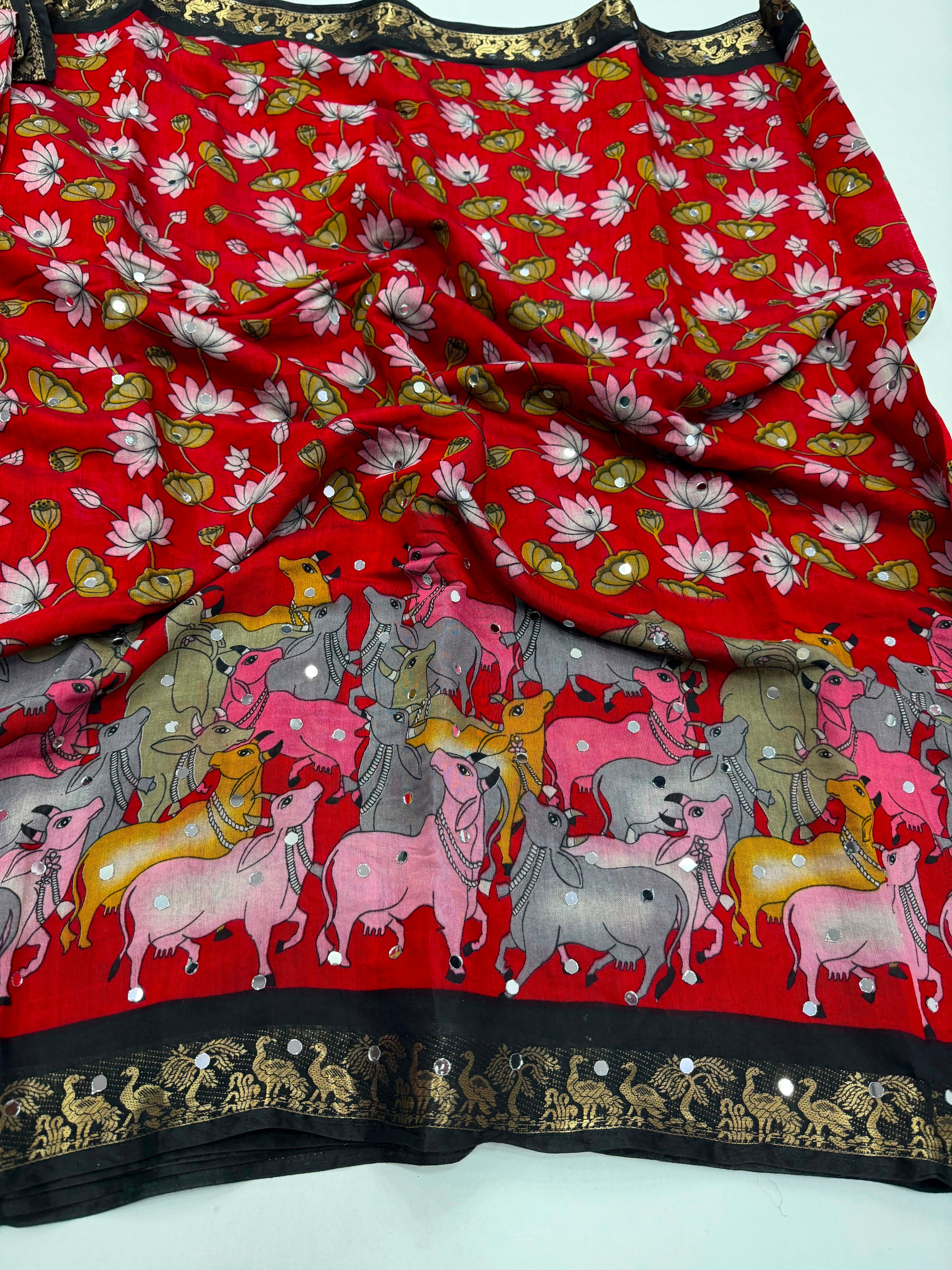 Mangalkari viscous silk saree