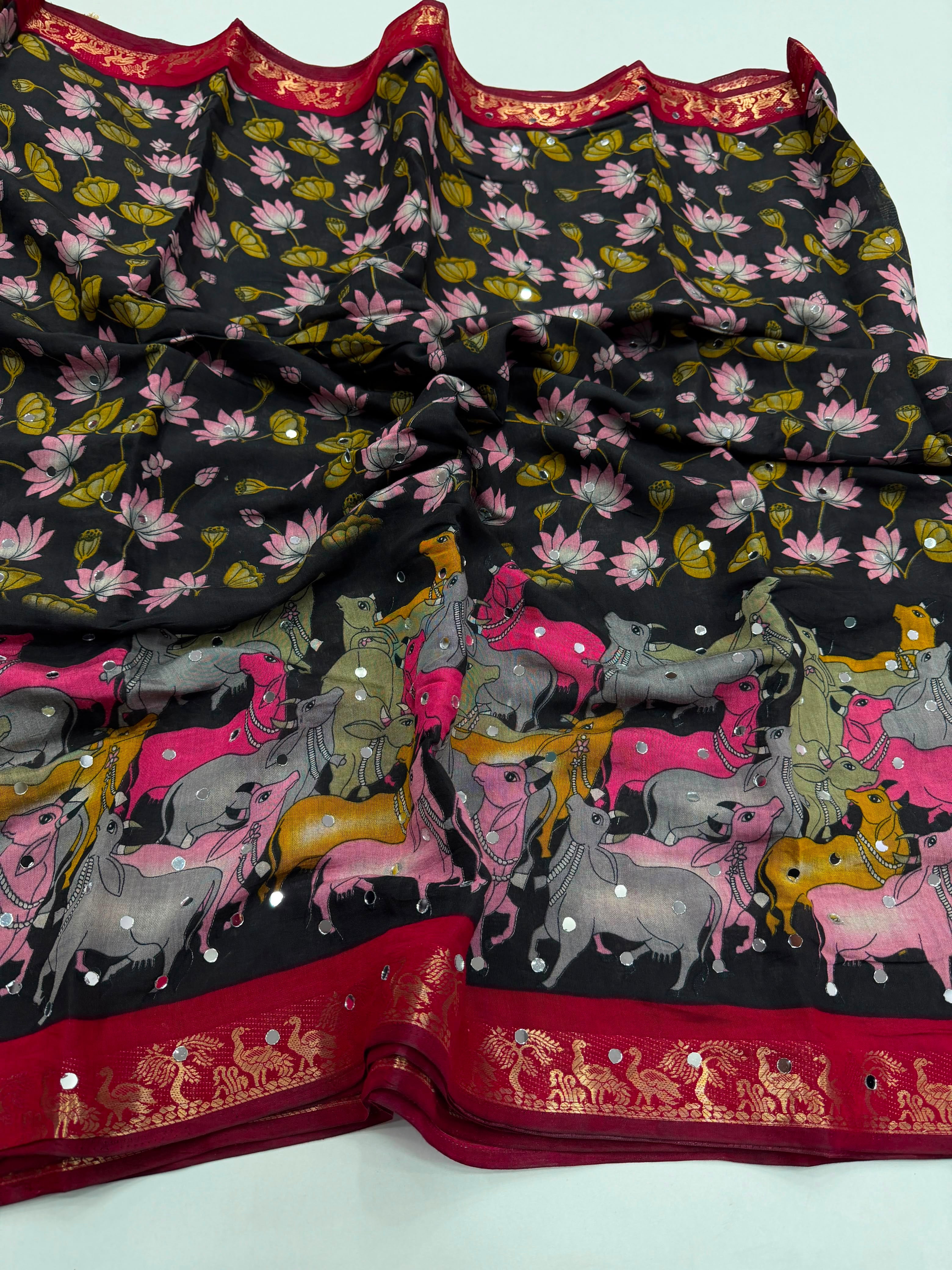 Mangalkari viscous silk saree