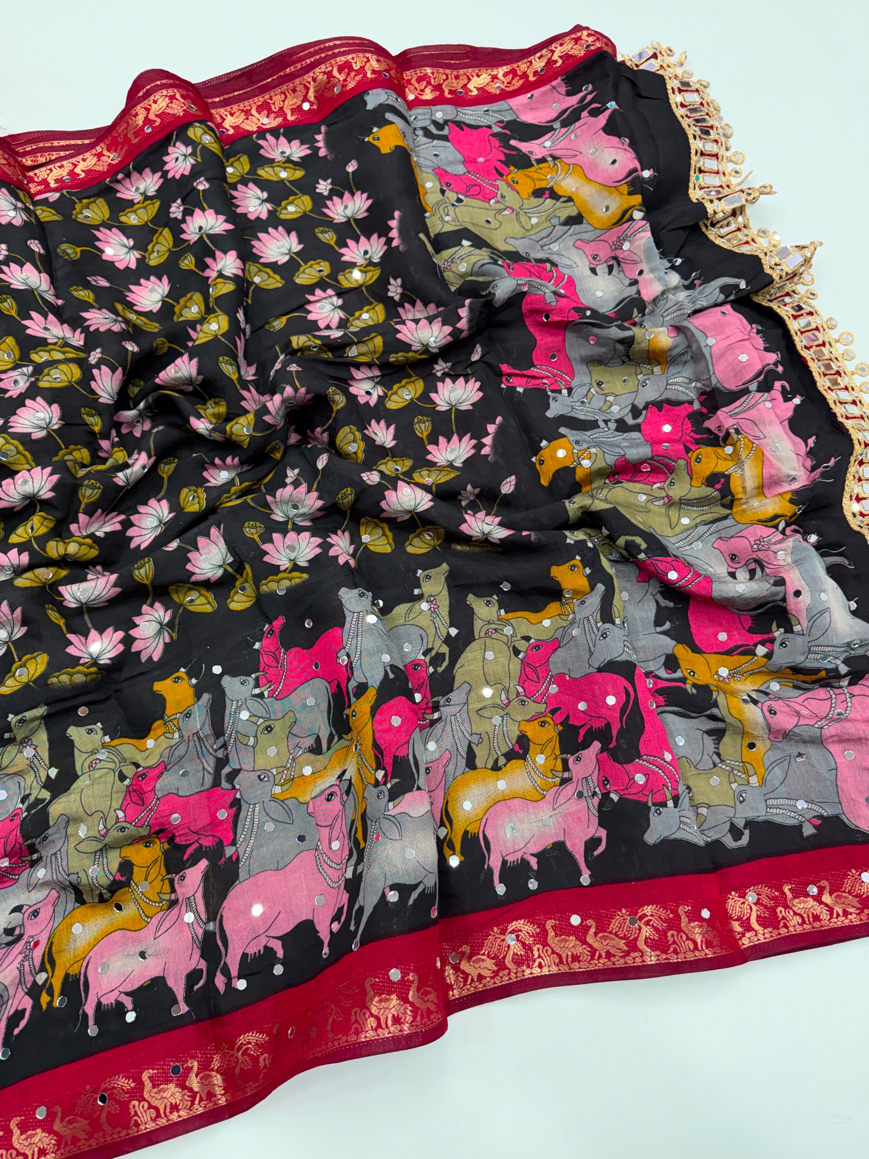 Mangalkari viscous silk saree