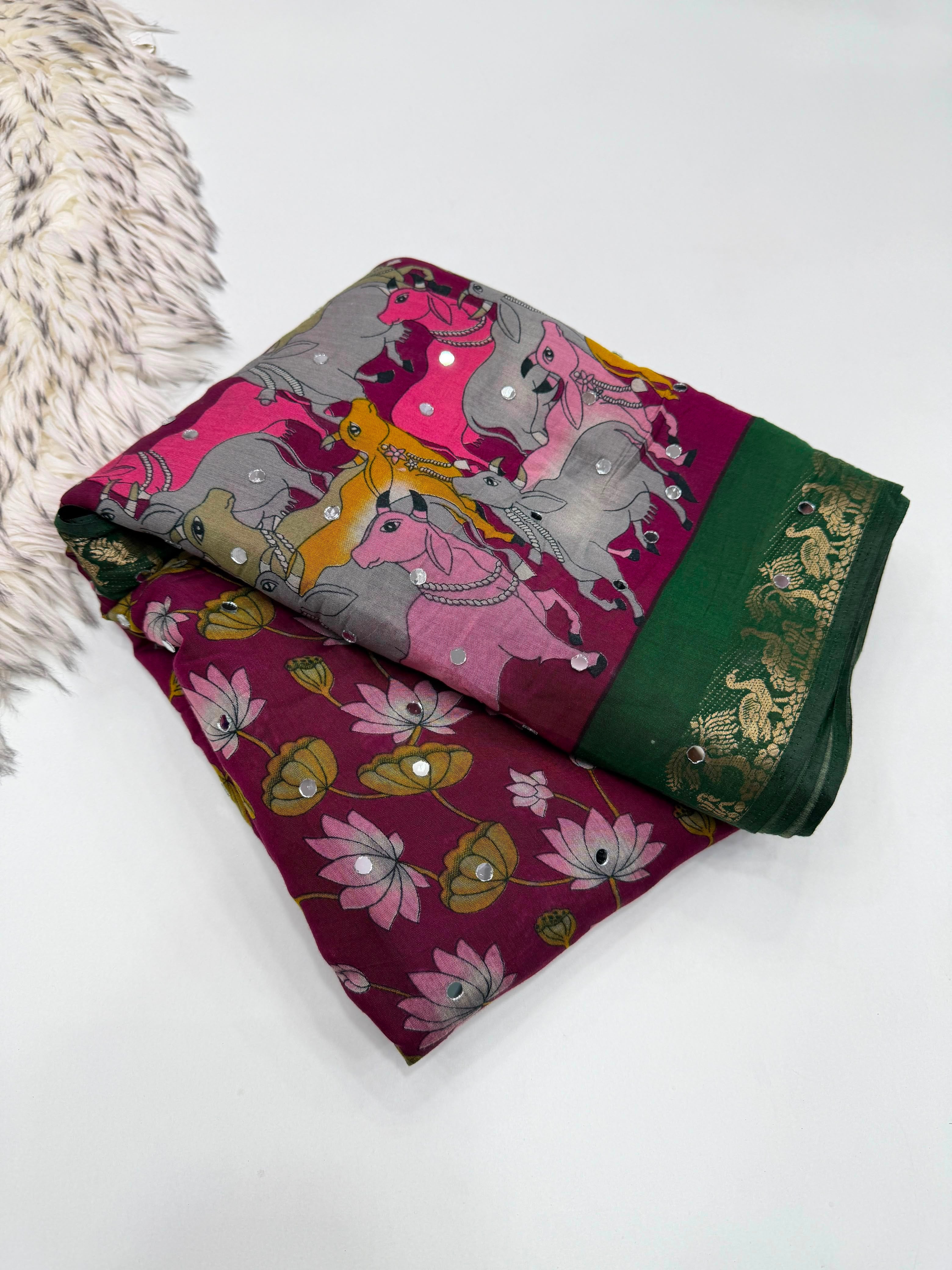 Mangalkari viscous silk saree