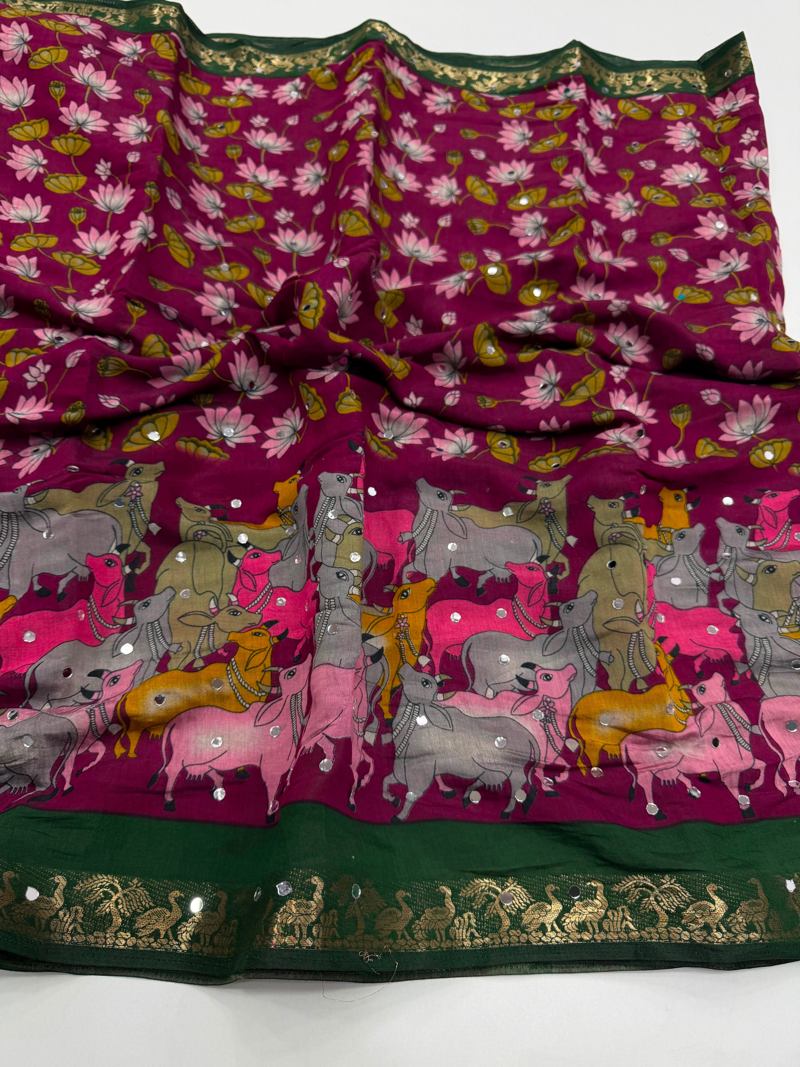 Mangalkari viscous silk saree