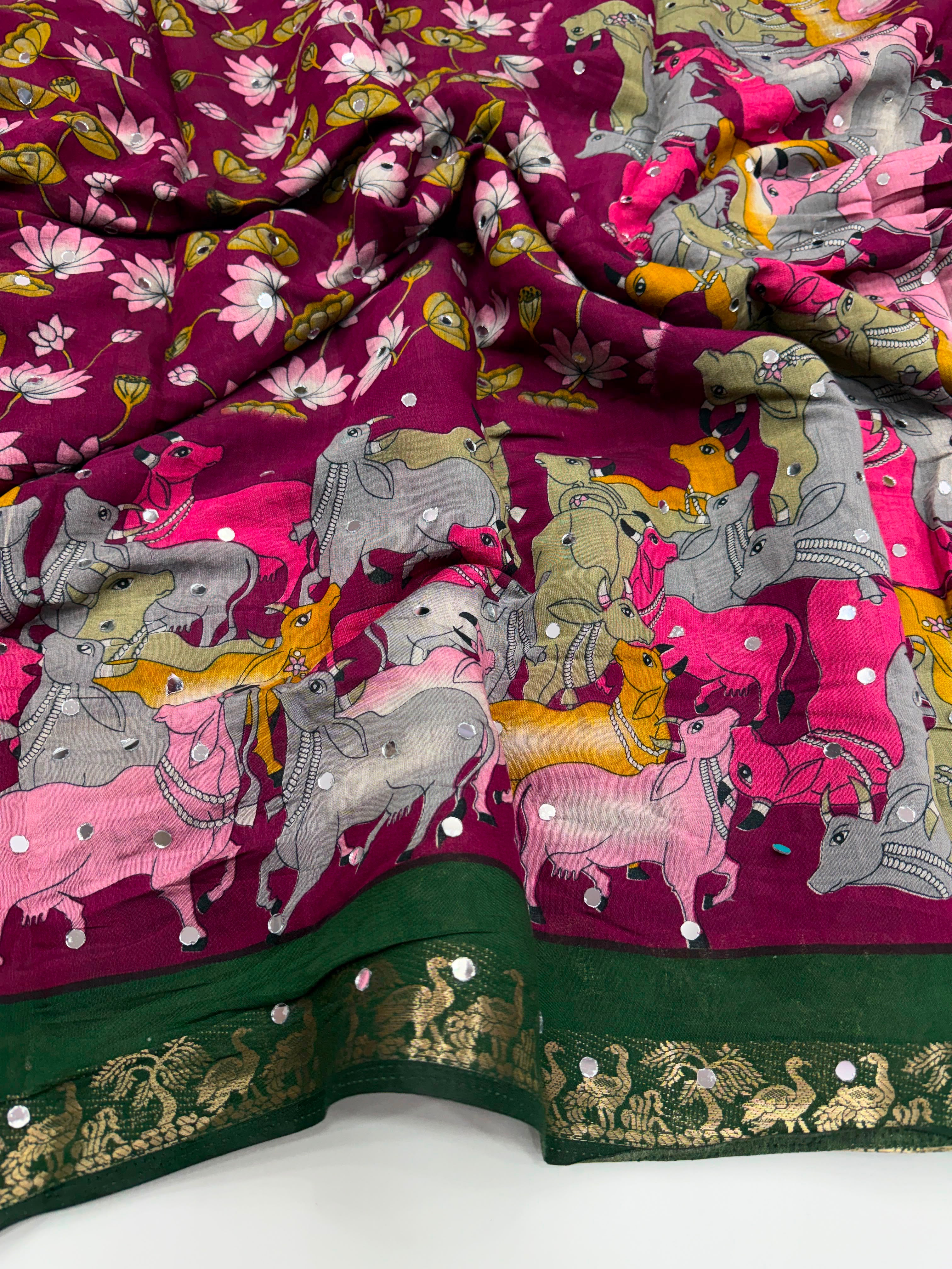 Mangalkari viscous silk saree