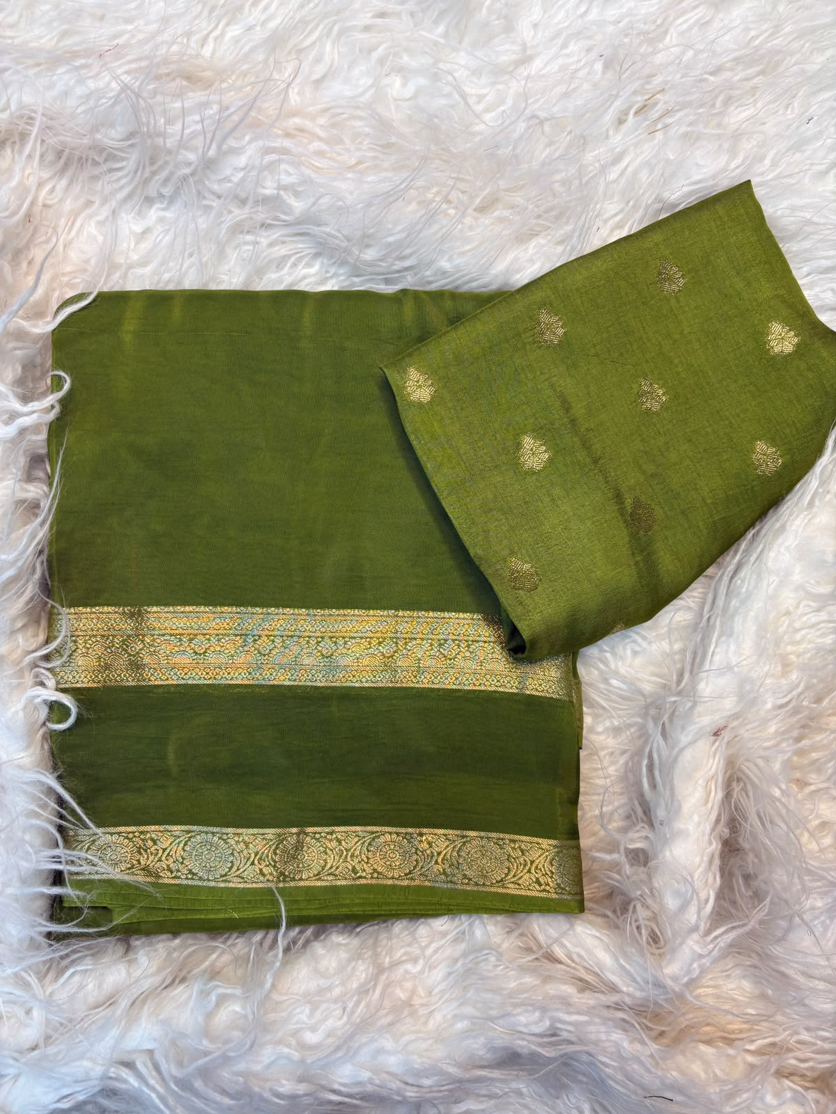 Viscose Mysore crepe saree