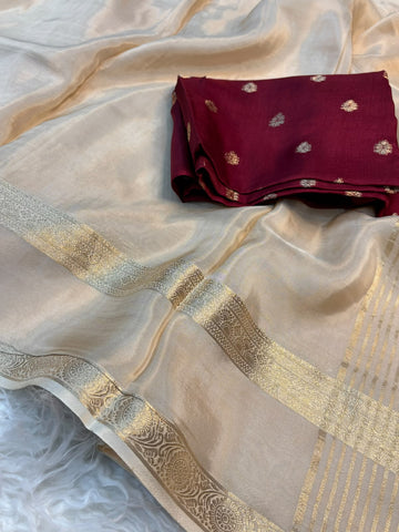 Viscous Mysore crepe saree
