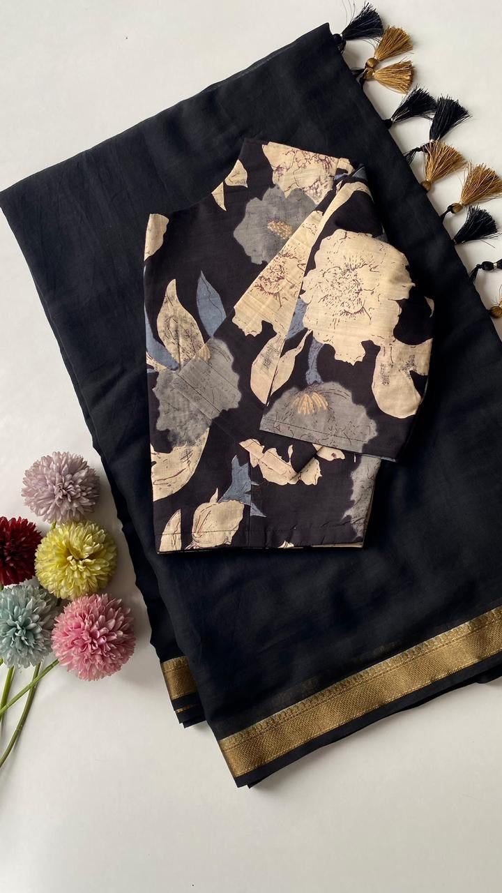Mul cotton saree