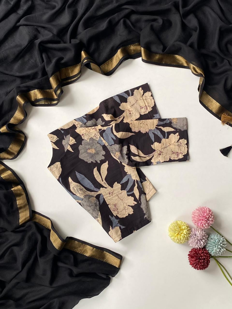 Mul cotton saree