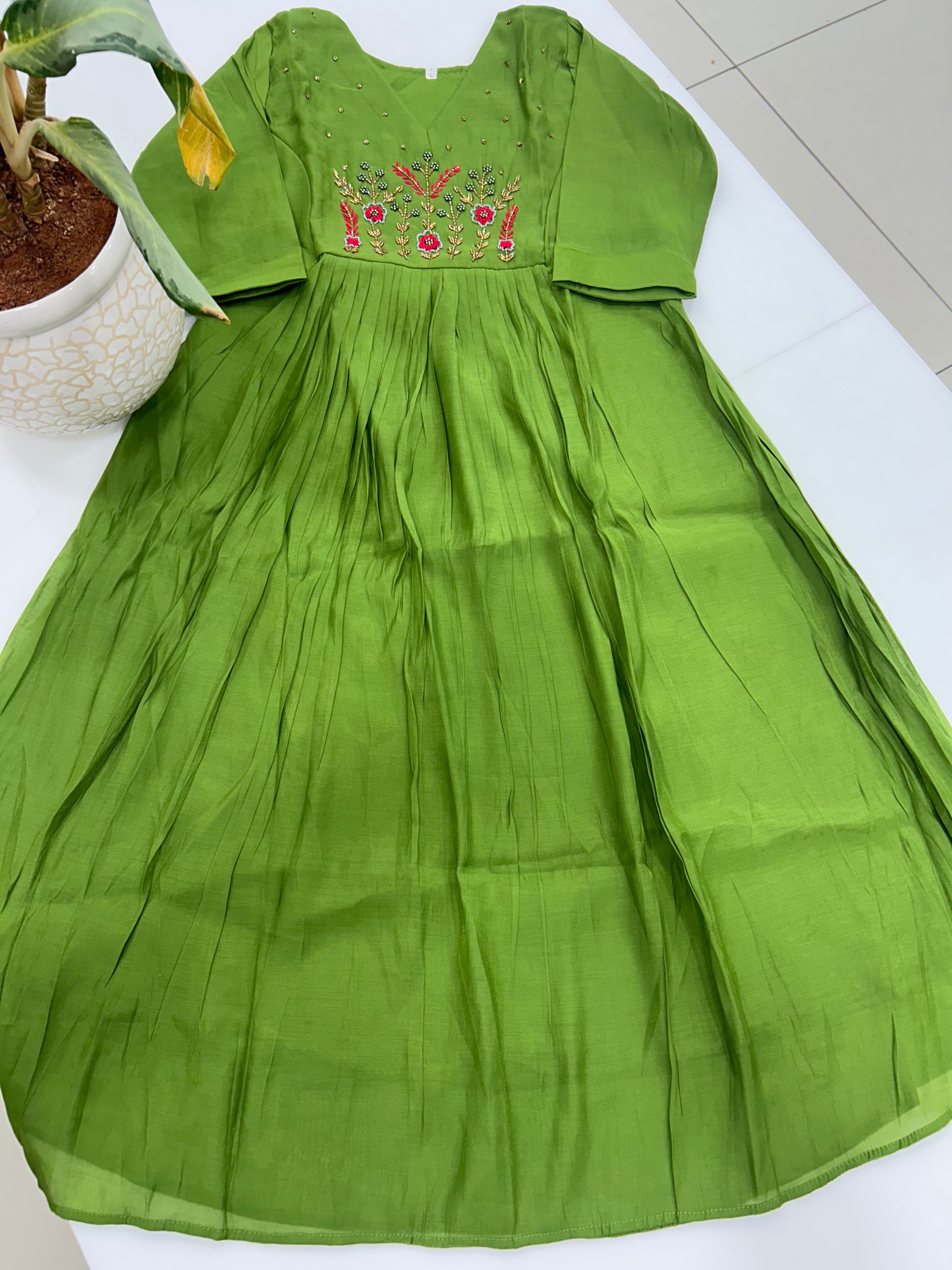 Mul chenderi frock