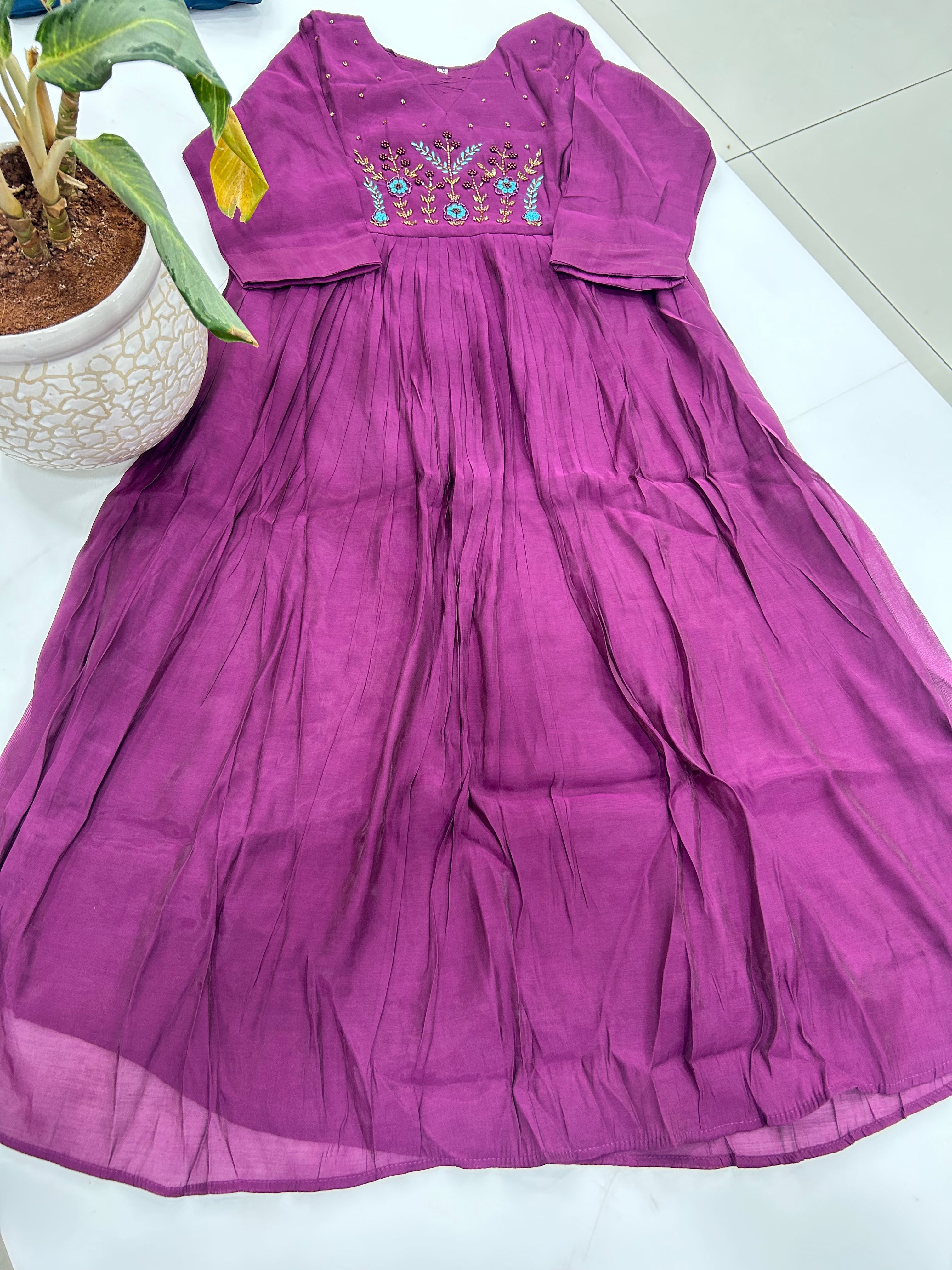 Mul chenderi frock