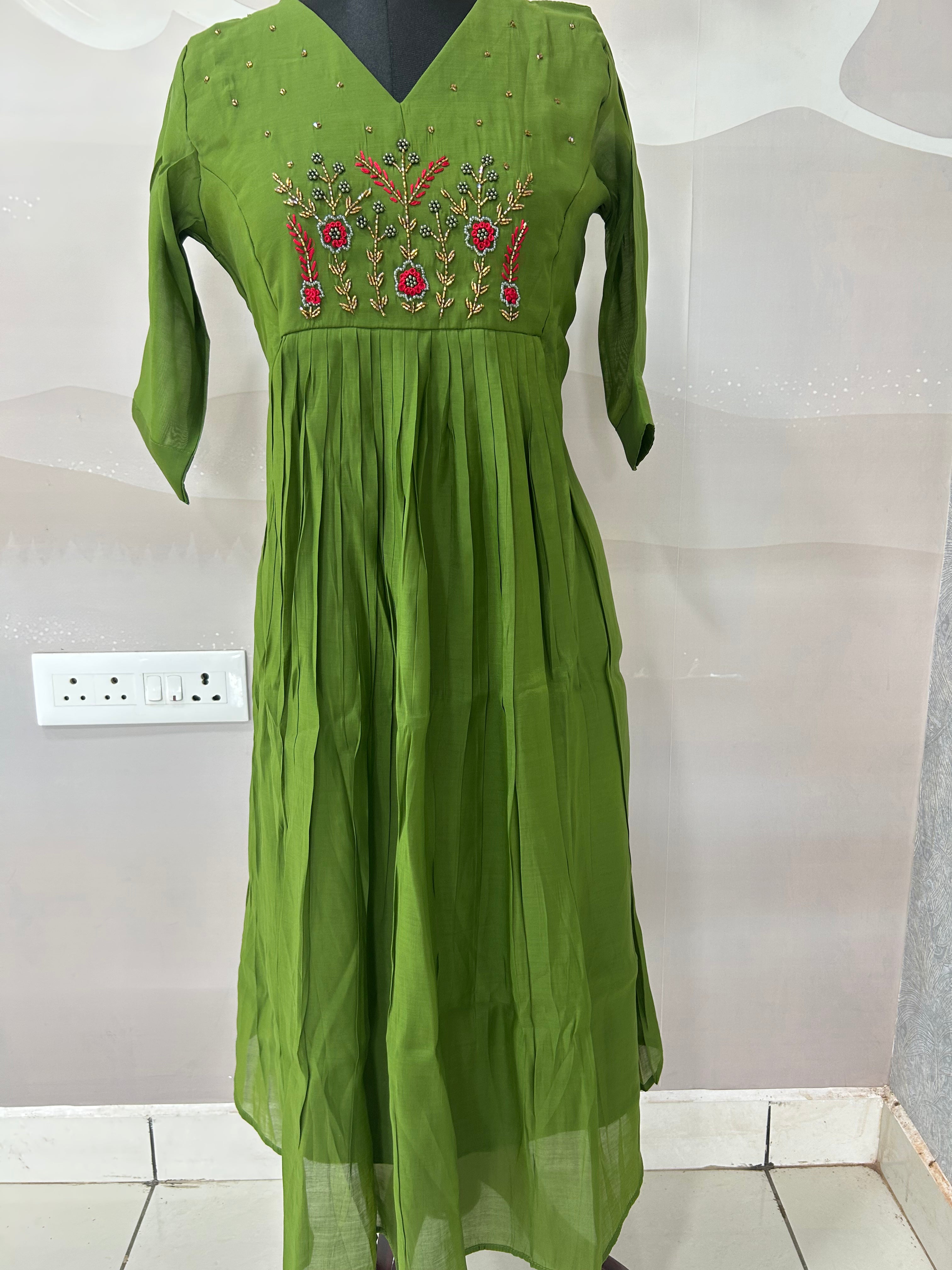 Mul chenderi frock