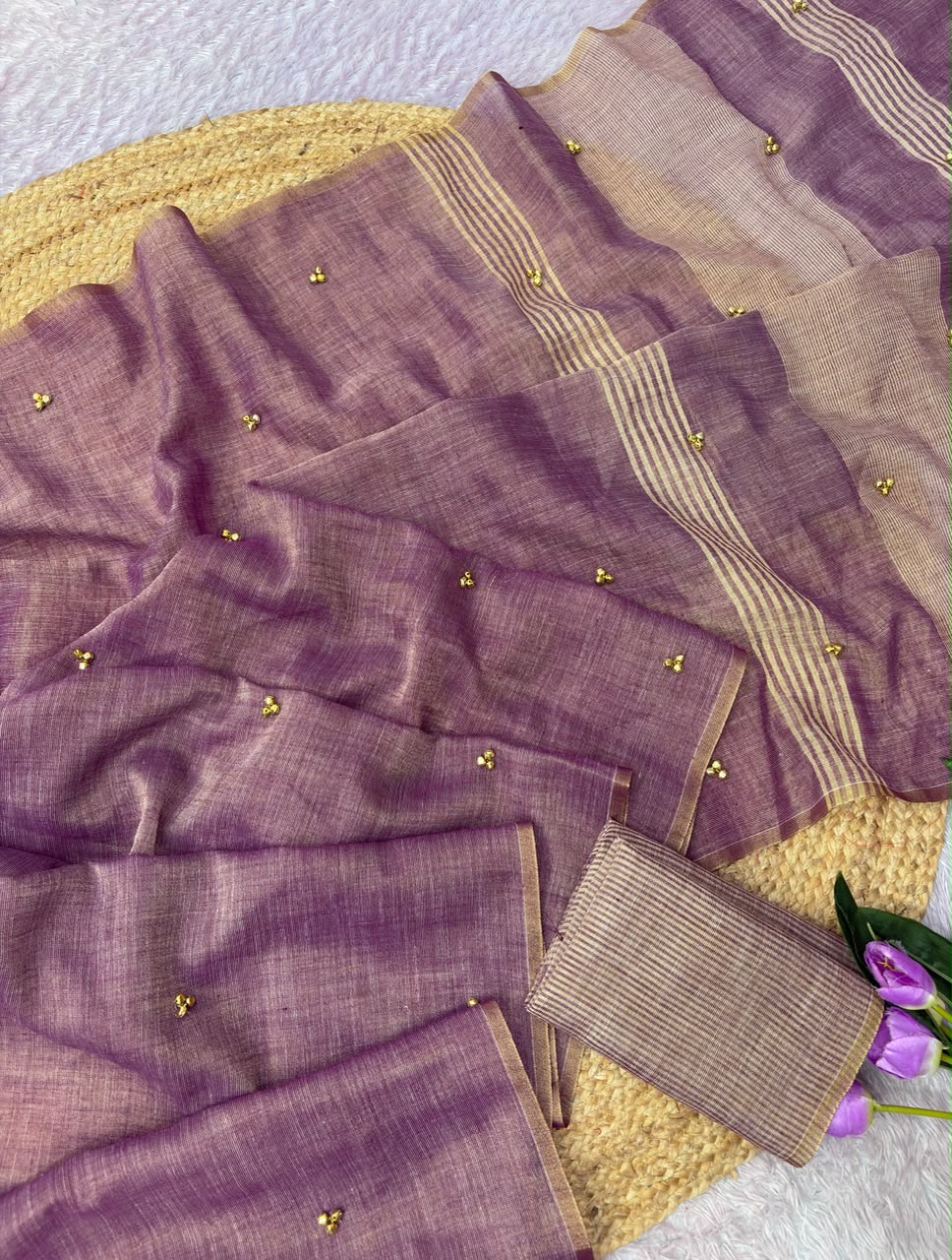 Khadi tissue silk saree