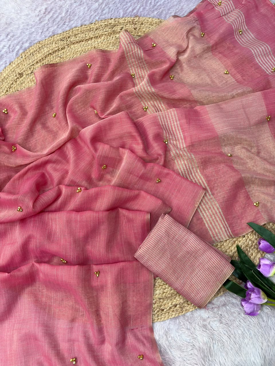 Khadi tissue silk saree