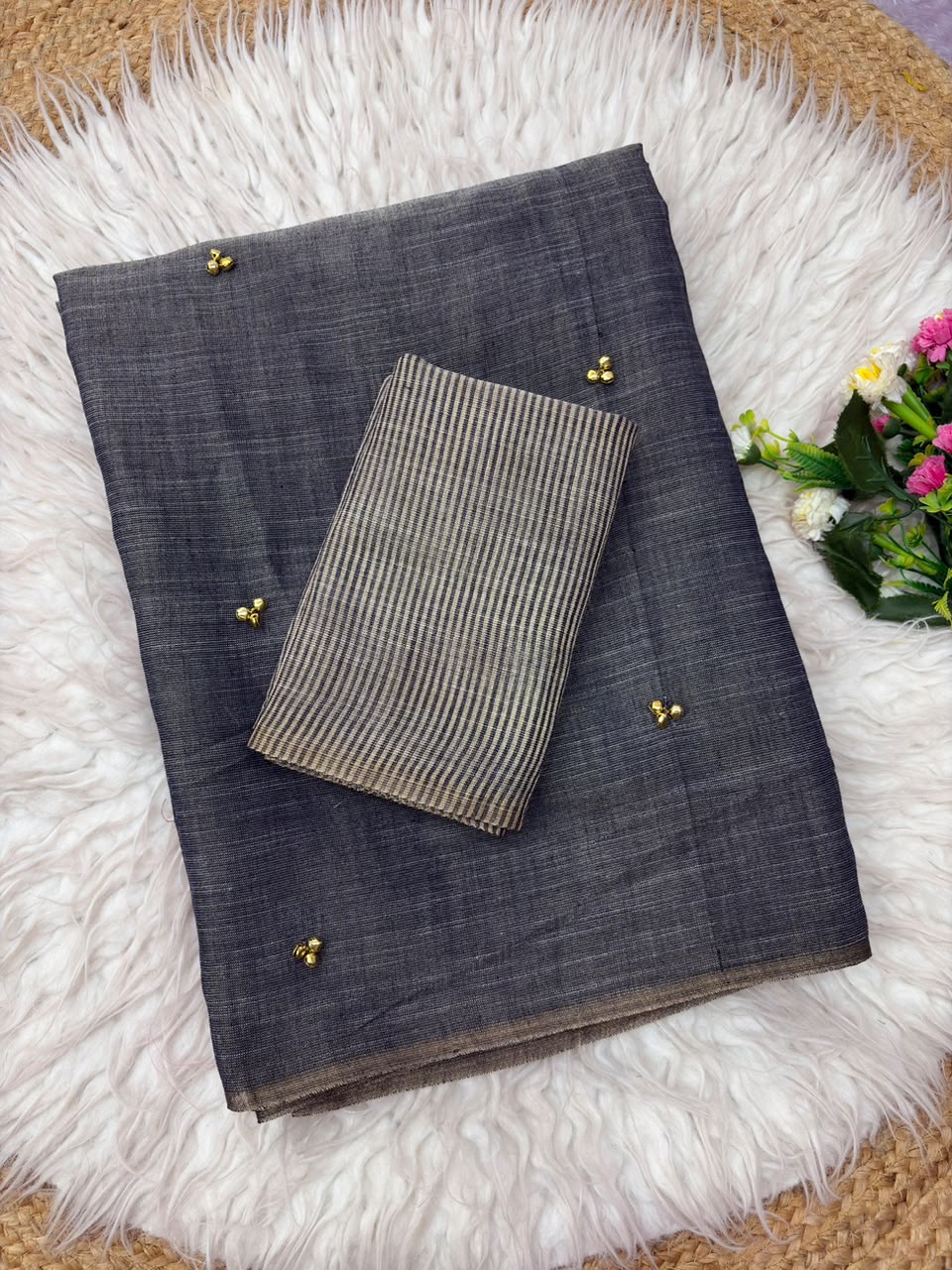 Khadi tissue silk saree