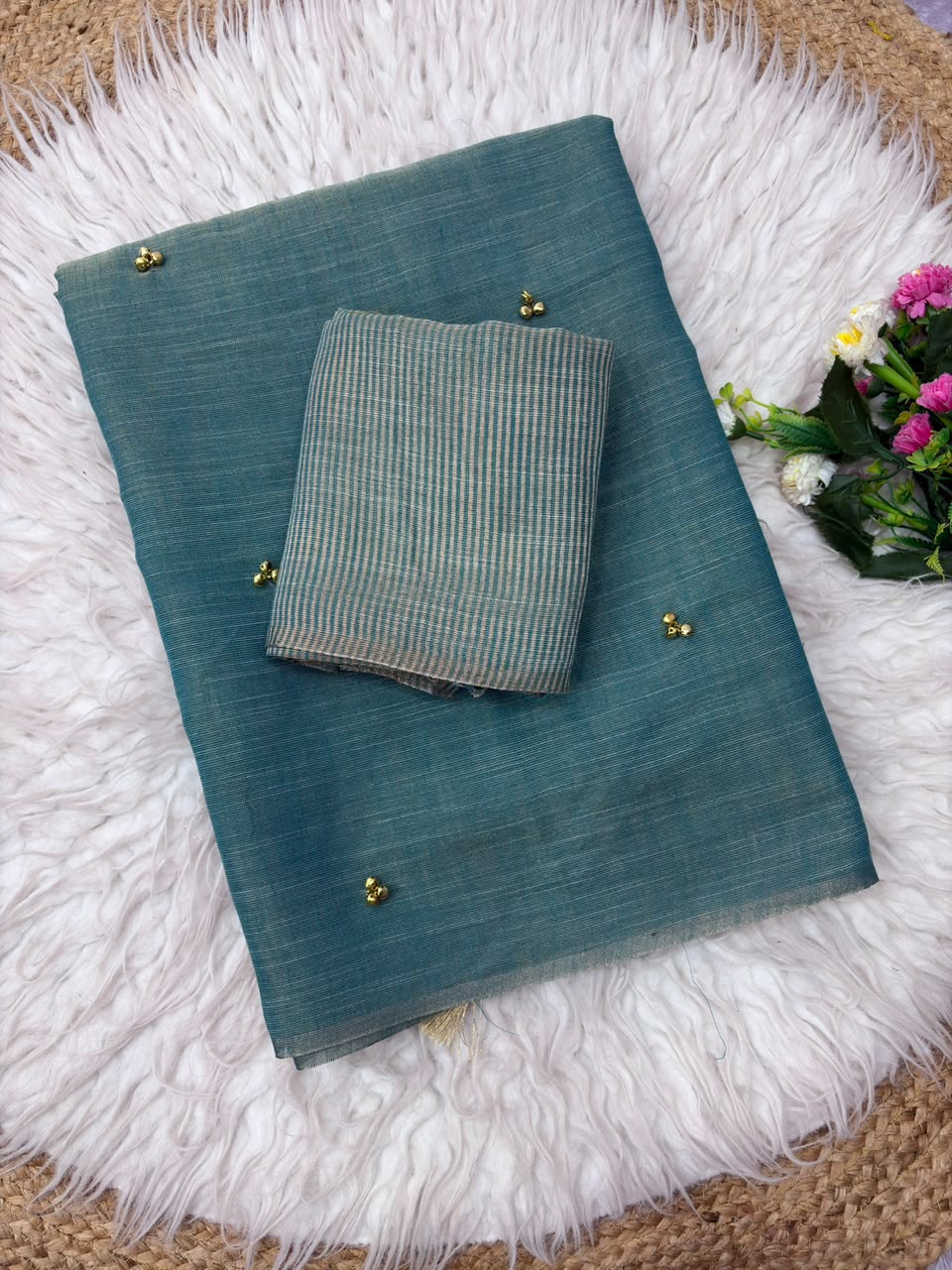 Khadi tissue silk saree