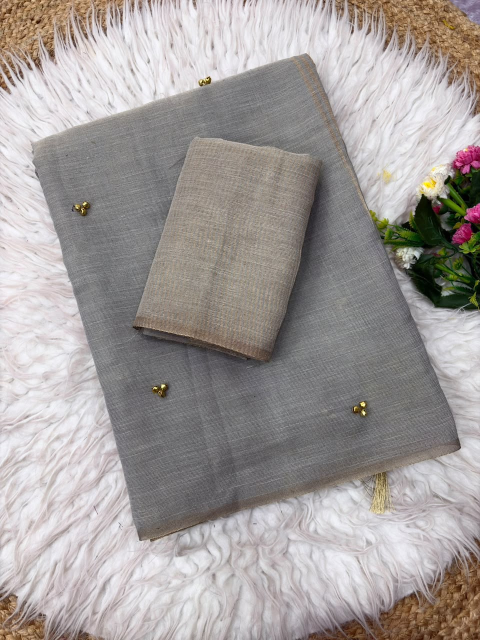 Khadi tissue silk saree